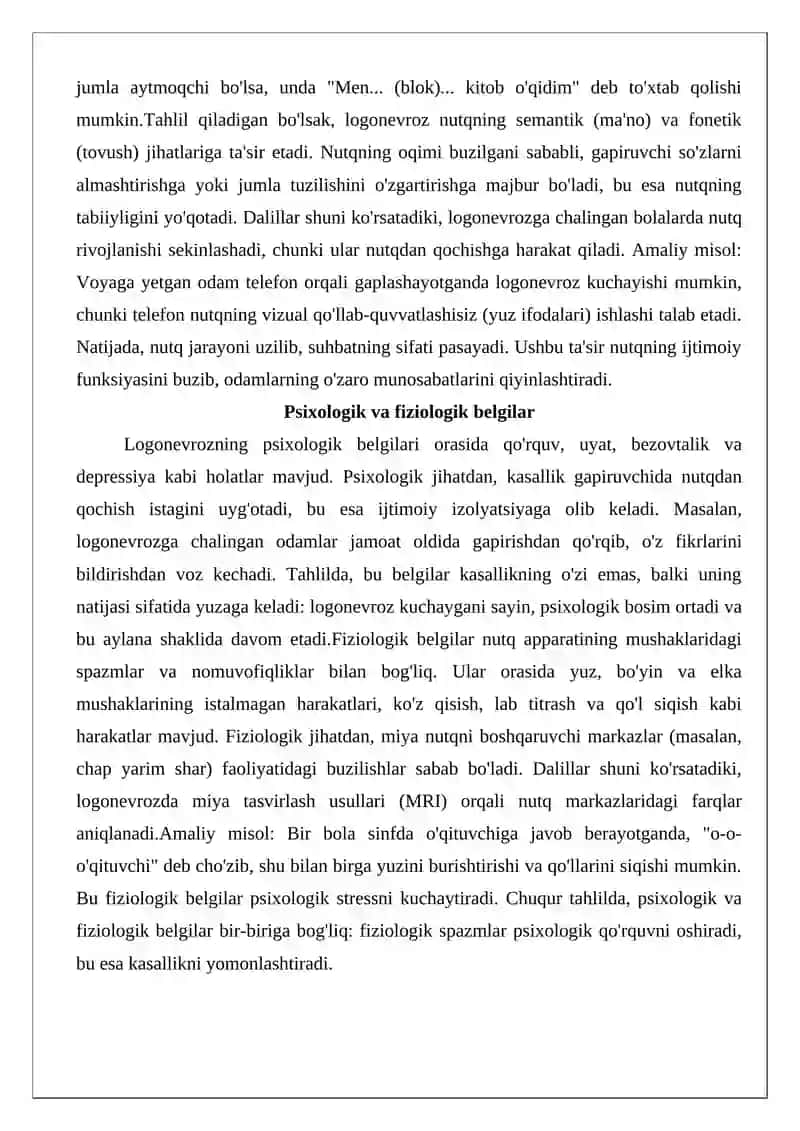 Logonevroz kasalliging kelib chiqsh sabalari va asoratlari 4