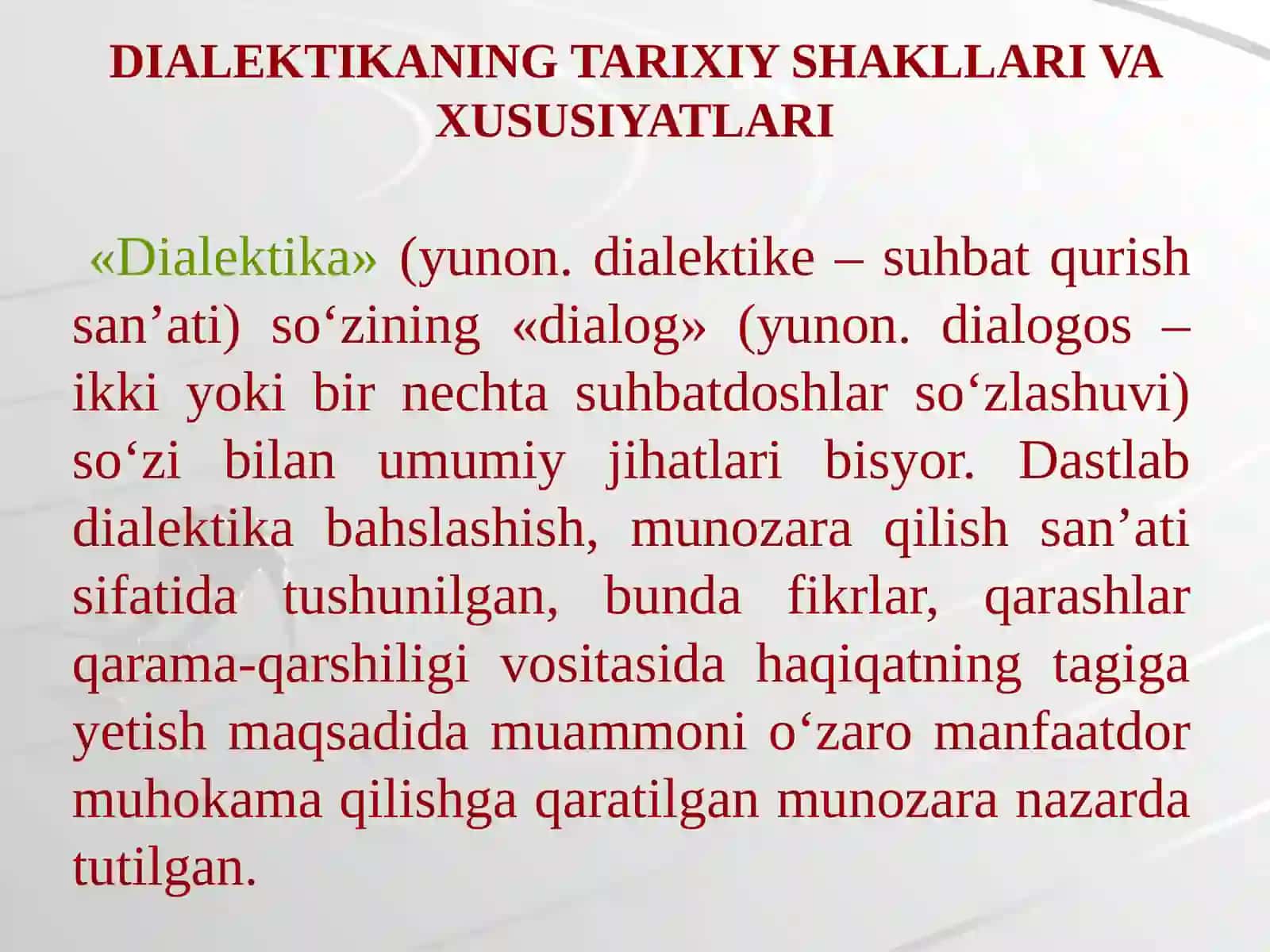 Rivojlanish falsafasi 4