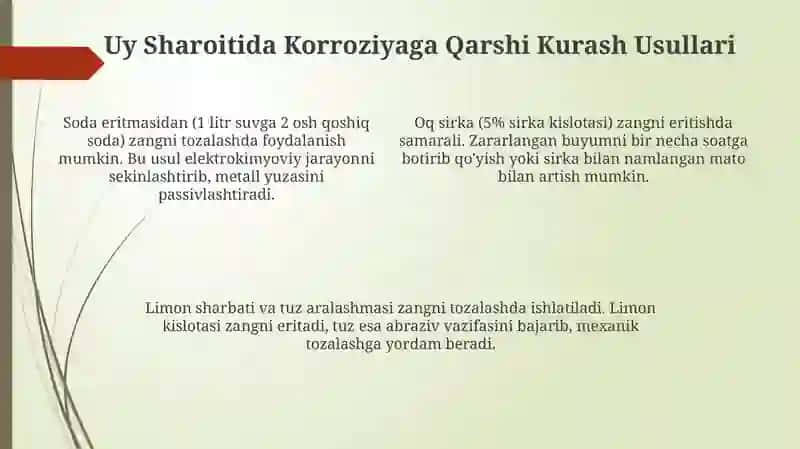 Korroziya: Tushuncha va Turlari 4