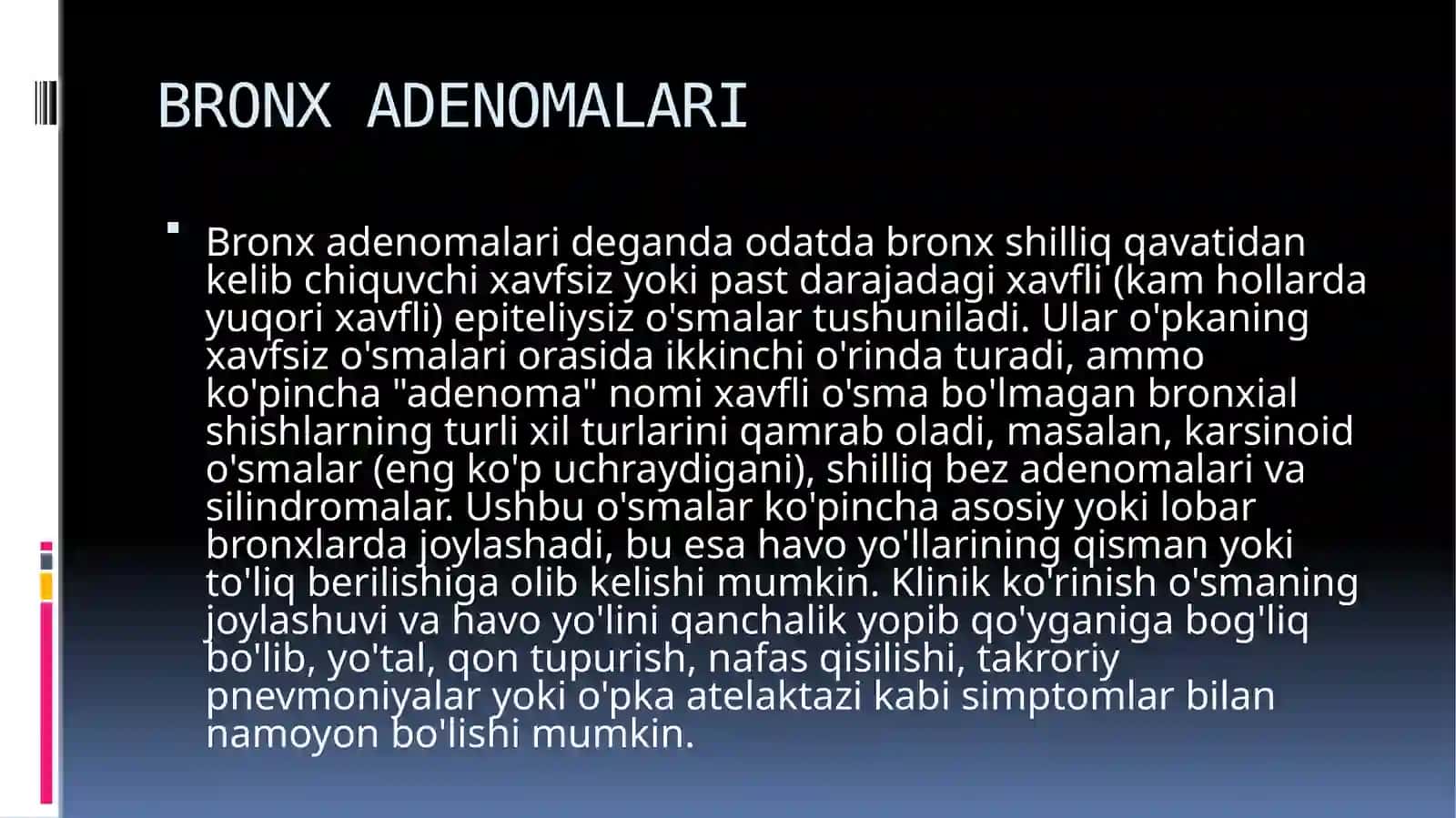 O'pka Tumanlari va Massalariga Kirish 4