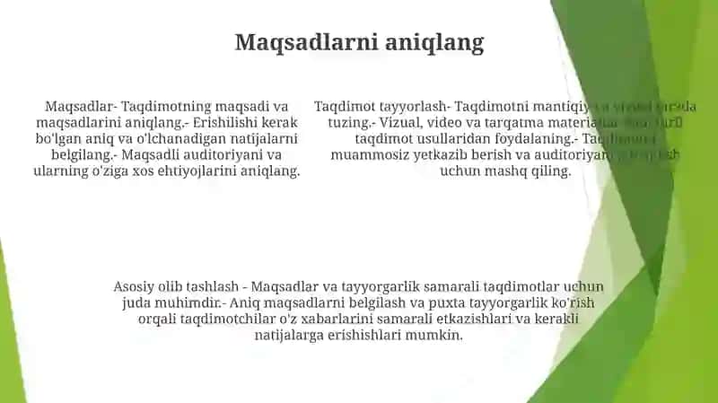 Taqdimot Tayyorlash 4