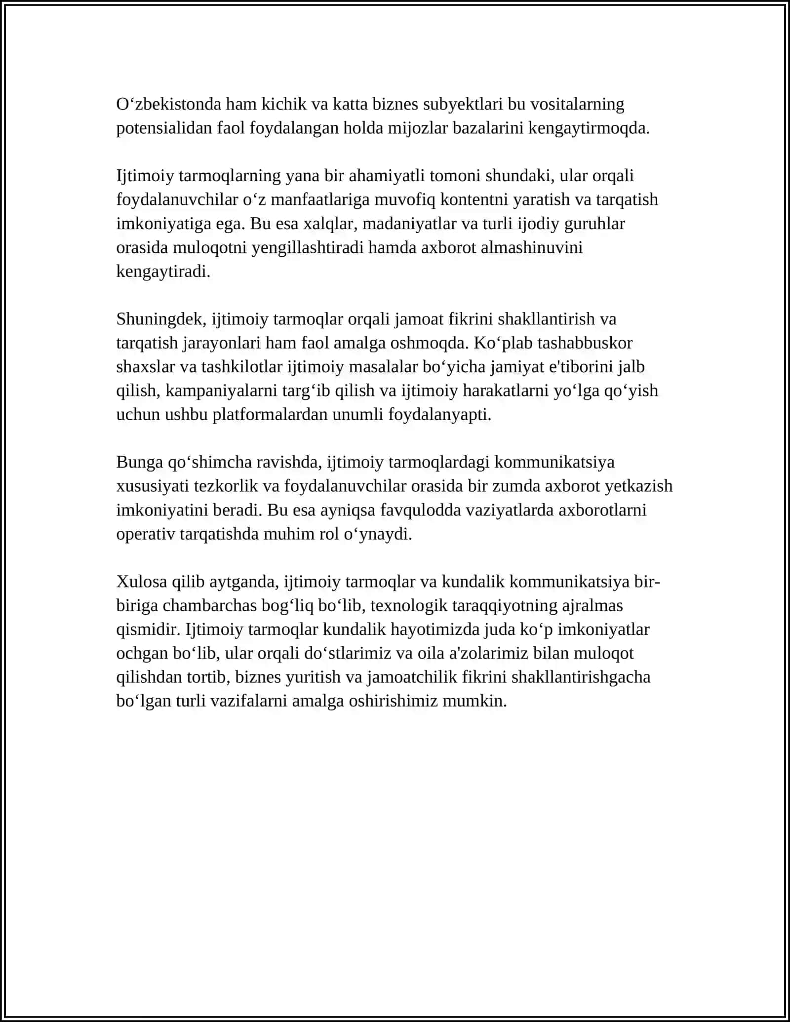 MEDIA TEXNOLOGIYALAR KUNDALIK HAYOTDA 4