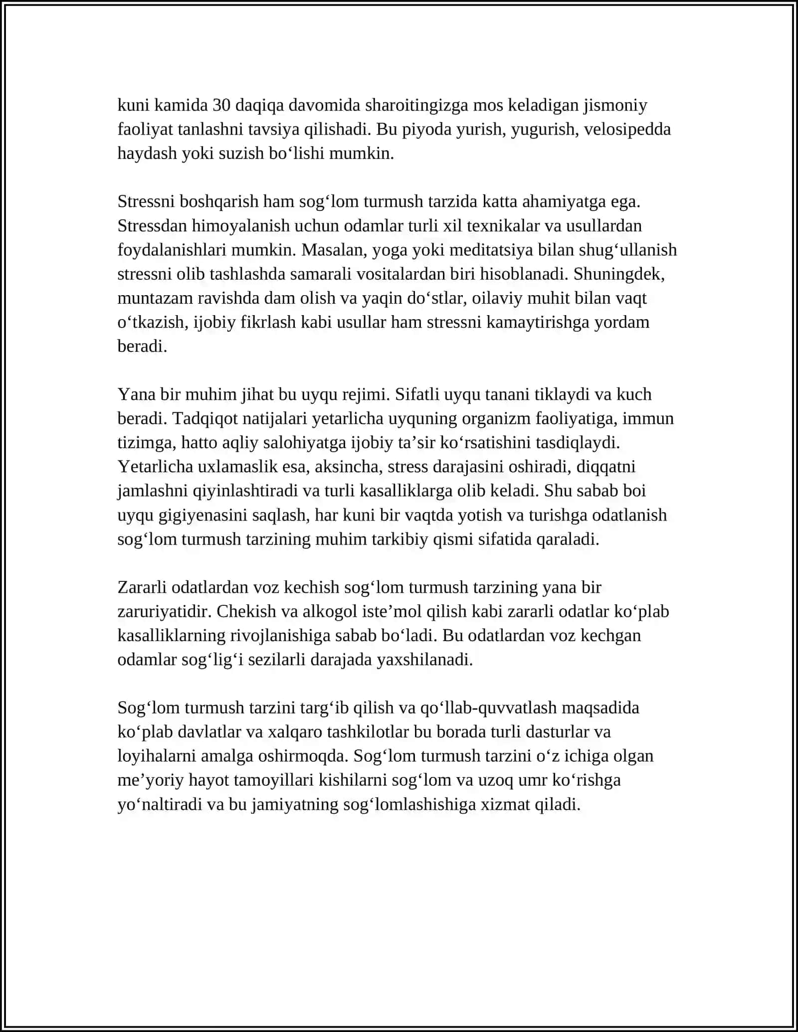 SOG‘LOM TURMUSH TARZINING AHAMIYATI 4