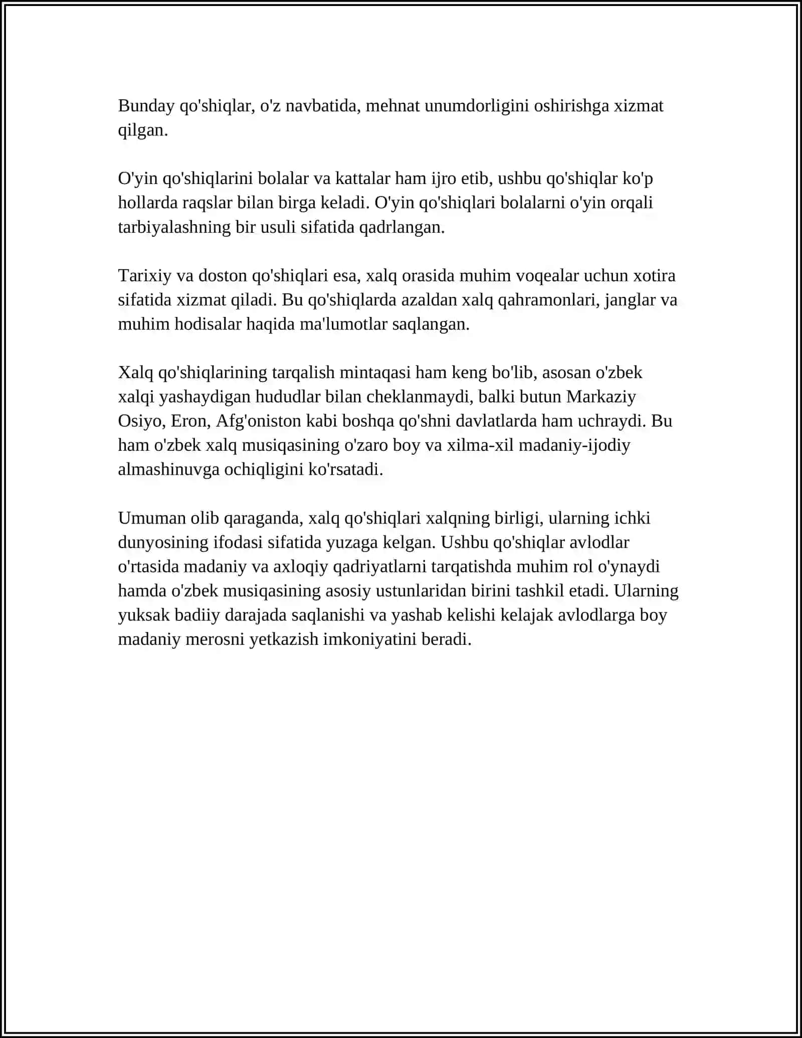 XALQ O'GZAKI IJODI JANRLARI 4