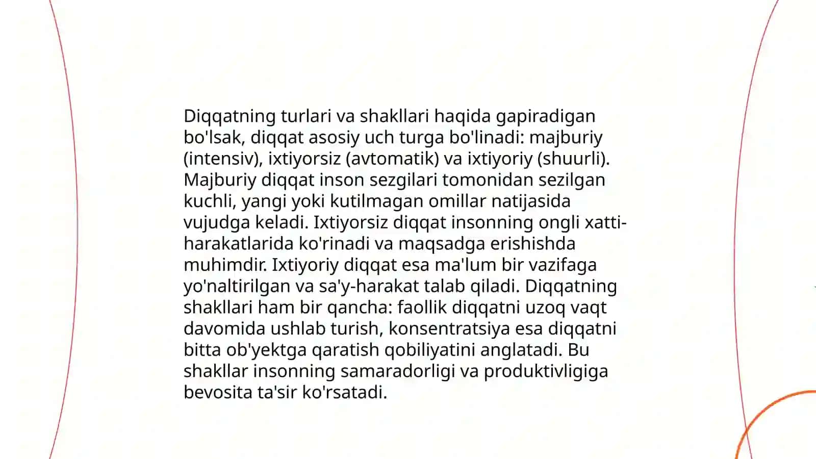 Diqqatning ta'rifi 4