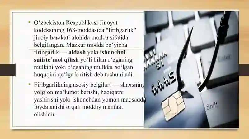O 'zbekiston Respublikasi Jinoyat kodeksi 4