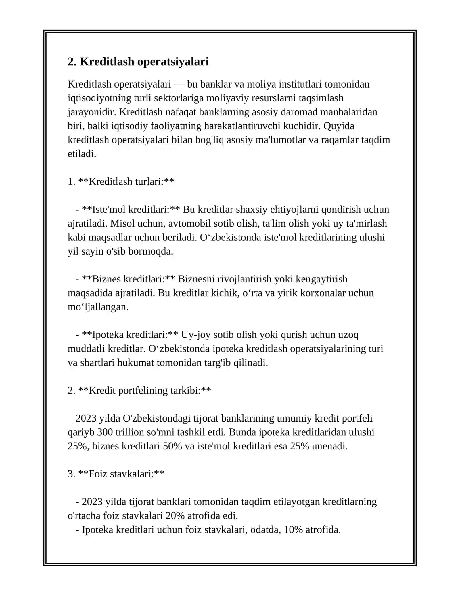 TIJORAT BANKLARNING OPERATSIYALARI 4