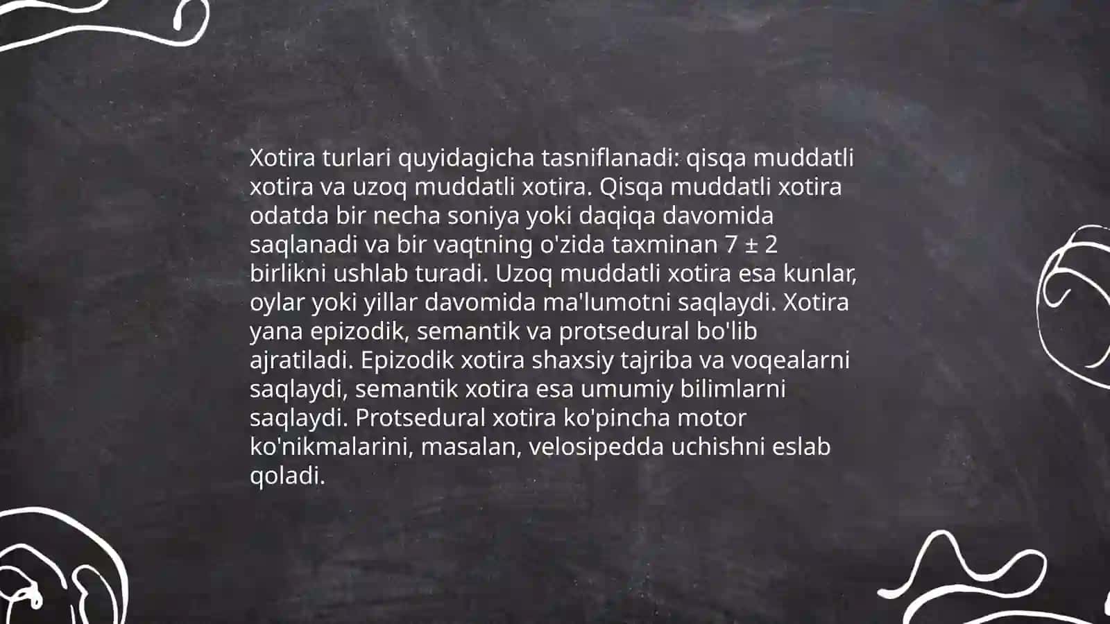 Xotira-psixik jarayon sifatida 4