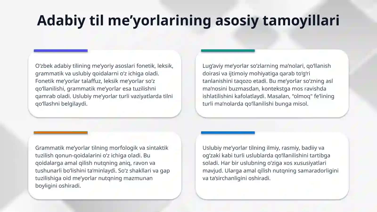 O‘zbek adabiy tili me'yorlari 4