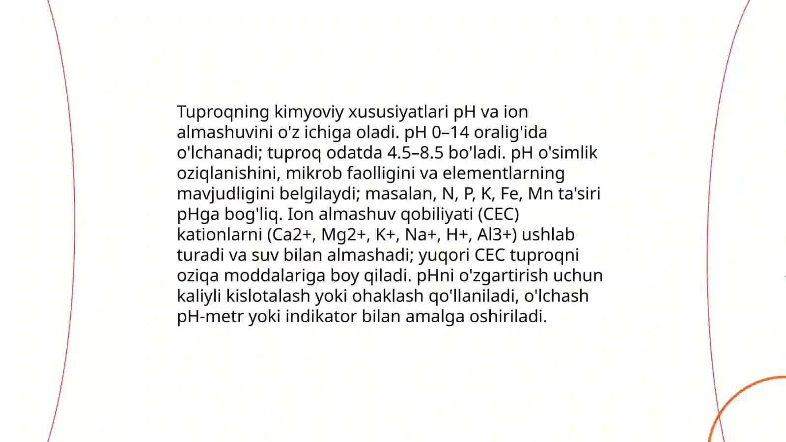 Tuproq va uning tabiiy xususiyatlari 4