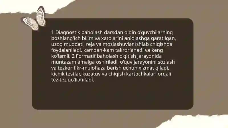 Ta'lim olganlikni tashxis etish 4