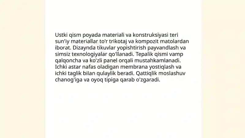 Poyaning tuzilishi va turlari 4