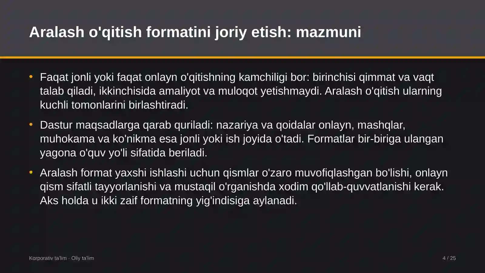 g'allachilikda aralash o'qitish formatini joriy etish 7310 4