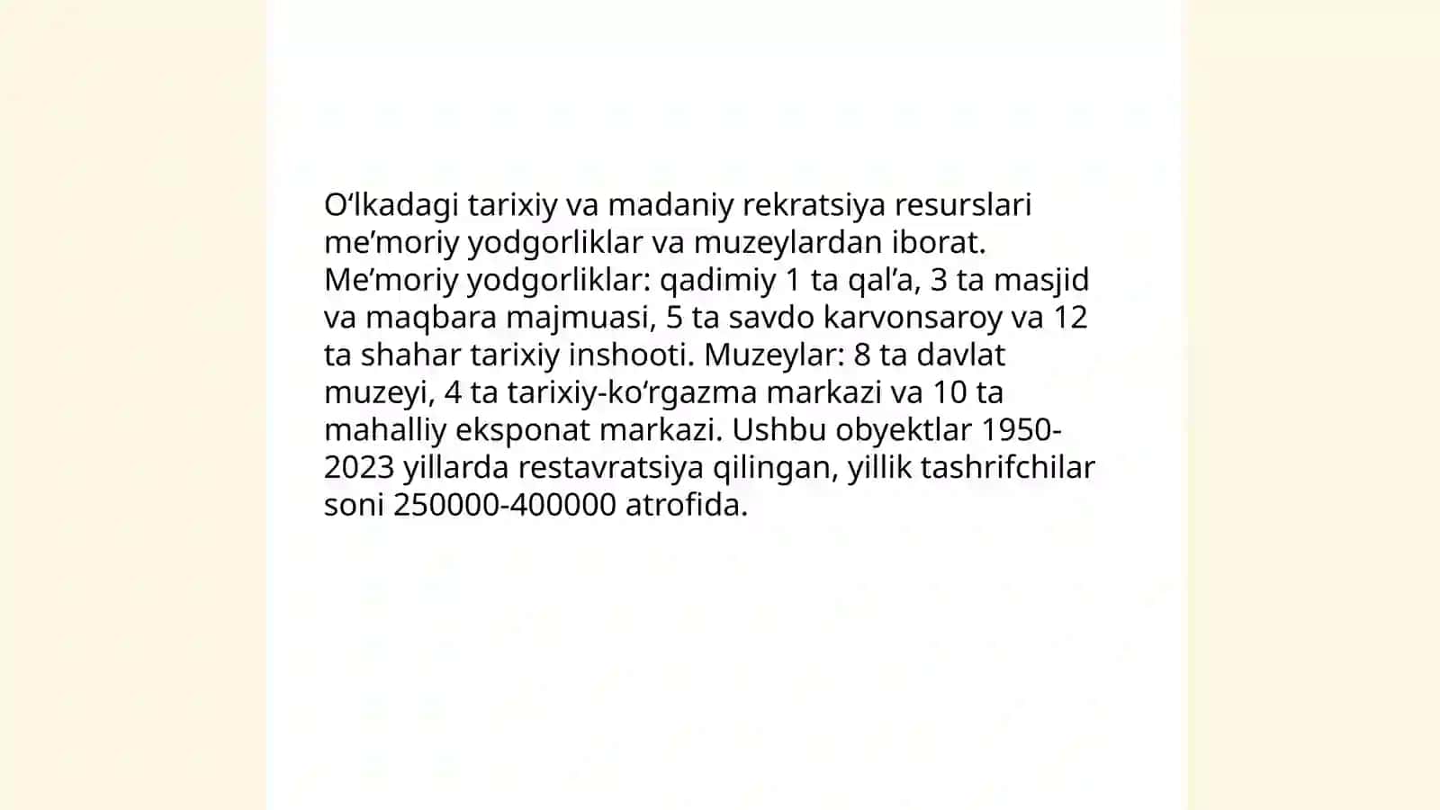 O‘lkadagi rekratsiya resurslari 4