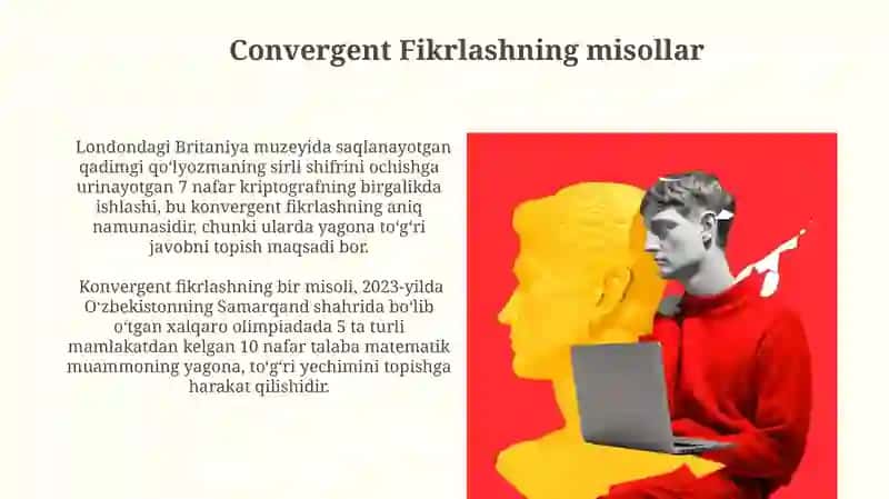 Divergent va konvergent fikirlash 4