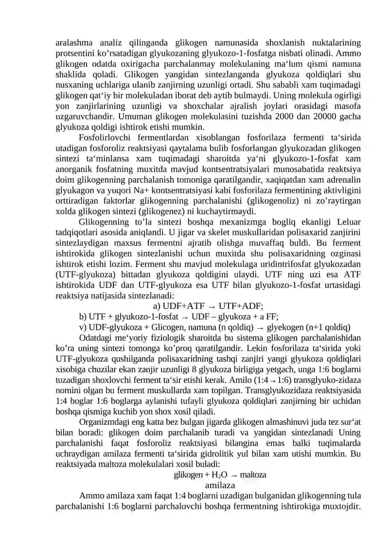 11-Mavzu. Uglеvodlar almashinuvi 4