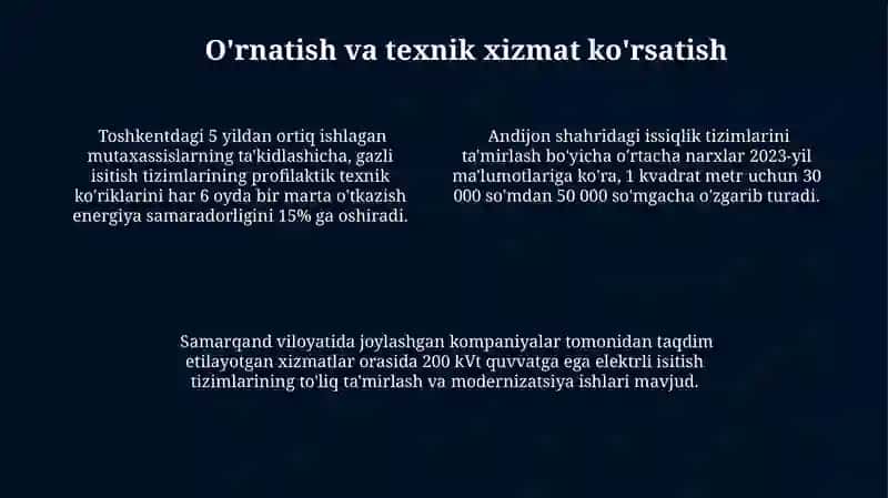 Havo bilan isitish tizimlari 4