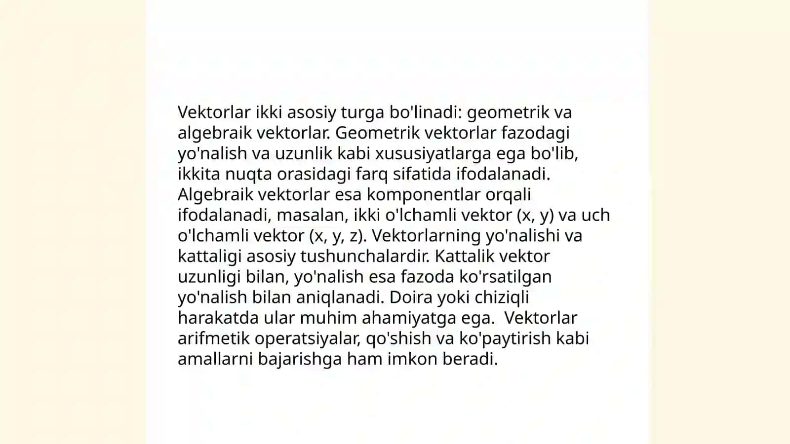 PYTHONDA VEKTOR TUSHUNCHASI 4