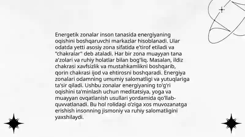 Energetik zonalar nazariyasi 4