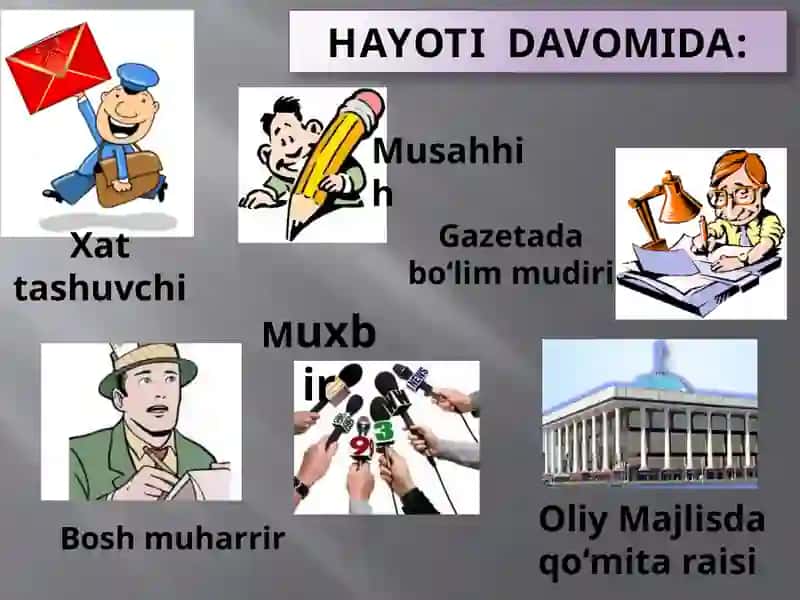 "Dunyoning ishlari mavzusi" didaktik materiallar 4