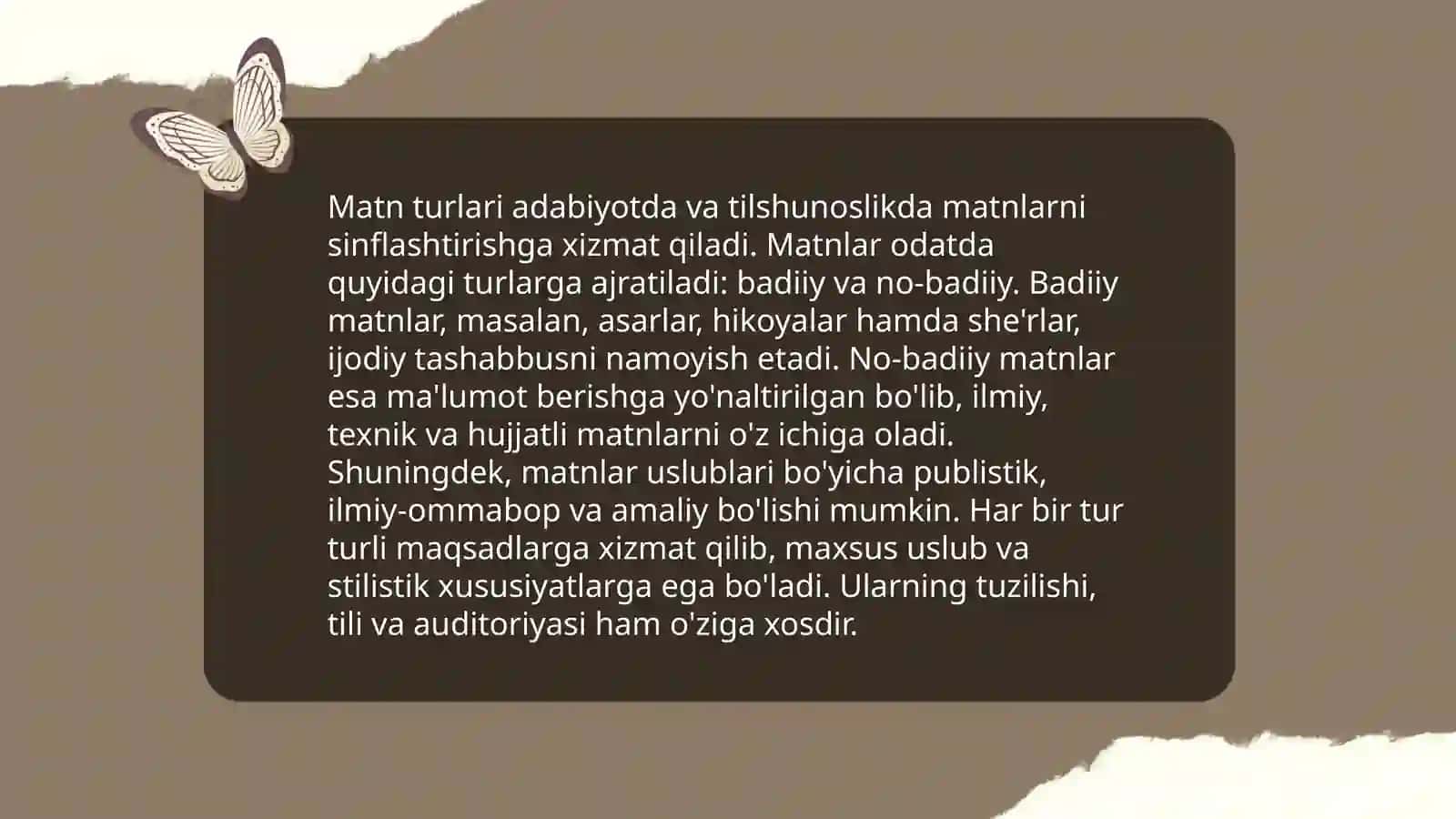 Matn tarkibi 4