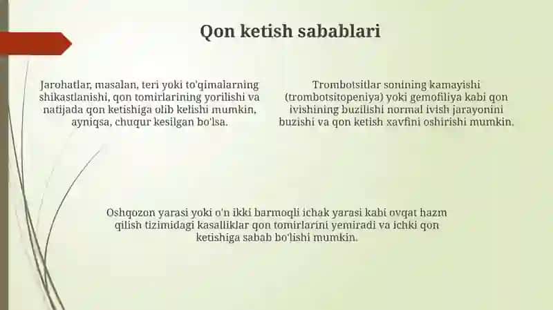 Qon ketish 4