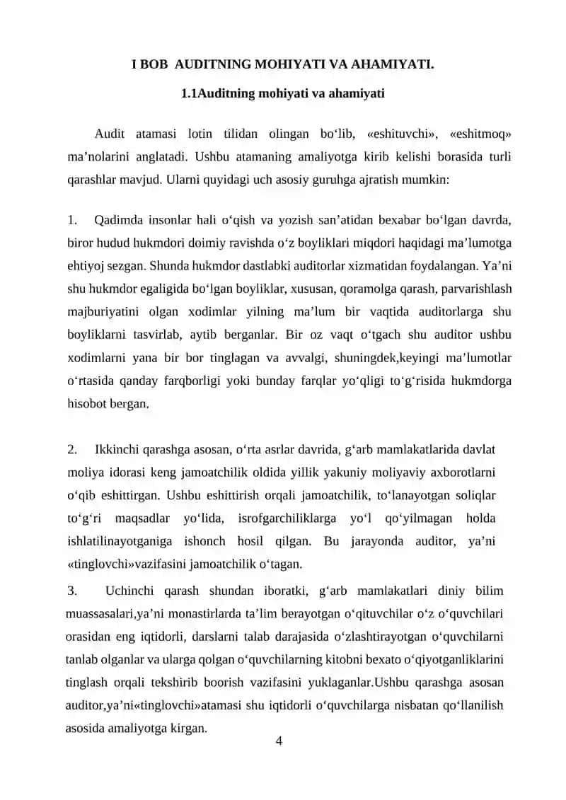 AUDITORLIK FAOLIYATINING ASOSLARI 4