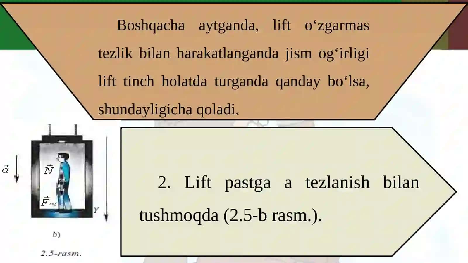 Jism og‘irligining harakat turiga bog‘liqligi 4