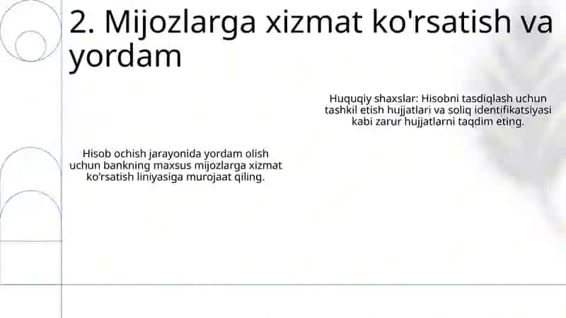 Hisob-raqam ochish ta'limi 4