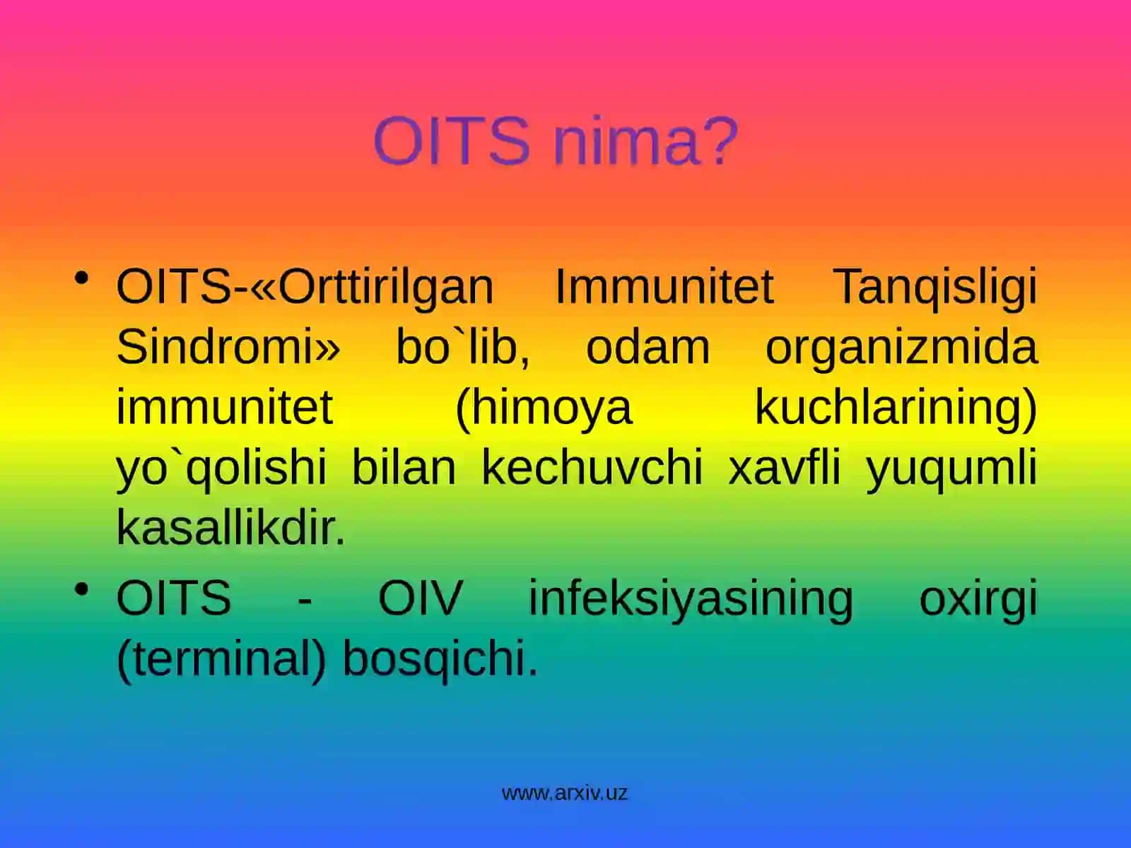 OIV- Odamiy Immun Tanqislik Virusi 4