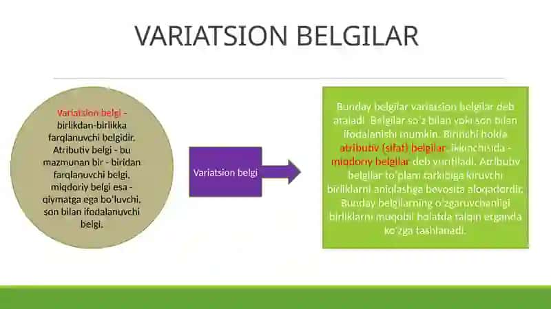 Statistik to'plam va taqsimot qatorlari 4