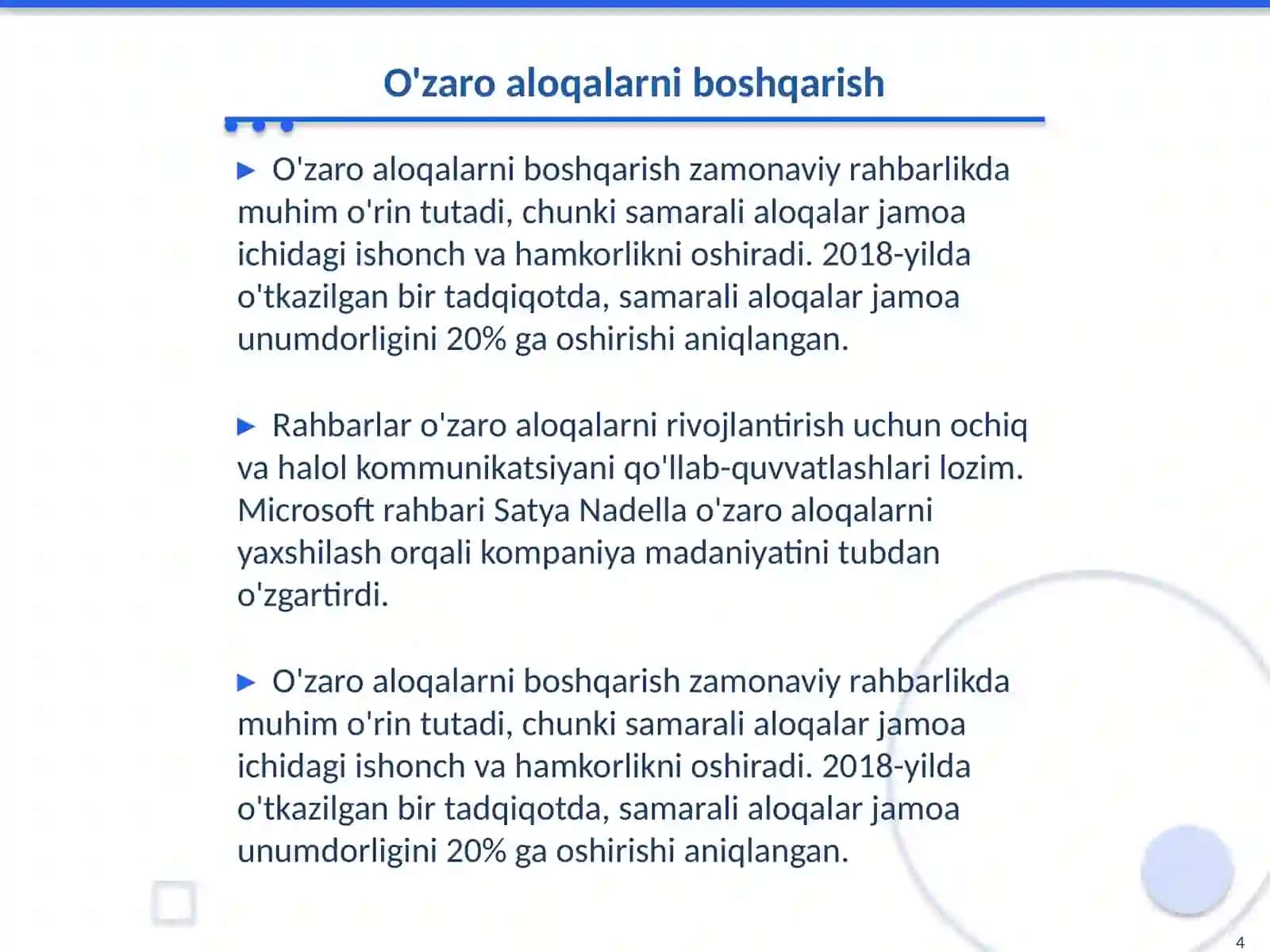 Zamonaviy rahbar sifatlari 4