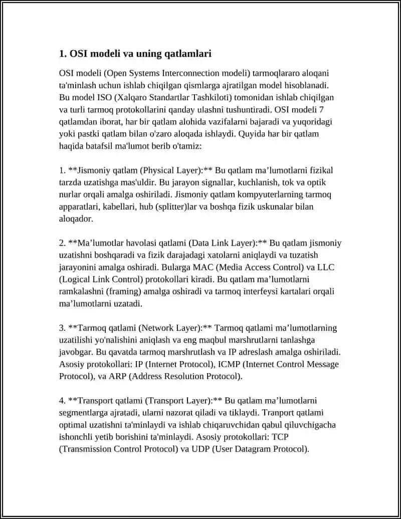 KOMPYUTER TARMOQLARINING STANDART TEXNOLOGIYALARI 4