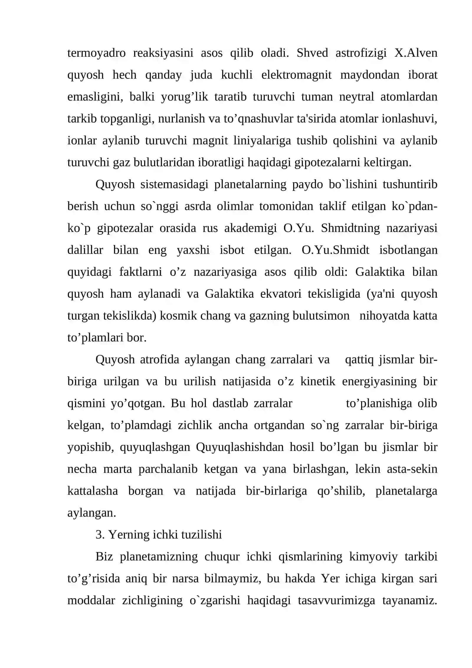 Yerning tuzilishi va taraqqiyoti 4