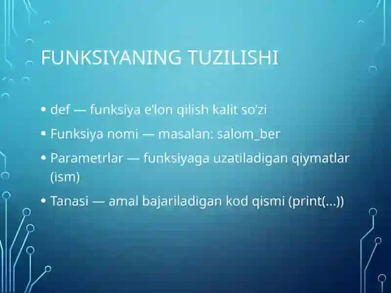 Dasturlashda funksiyalar va modullar 4