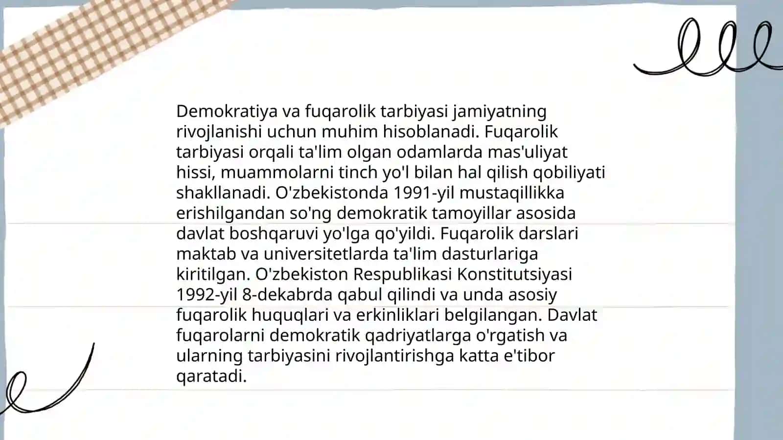 Fuqarolik tarbiyasi 4