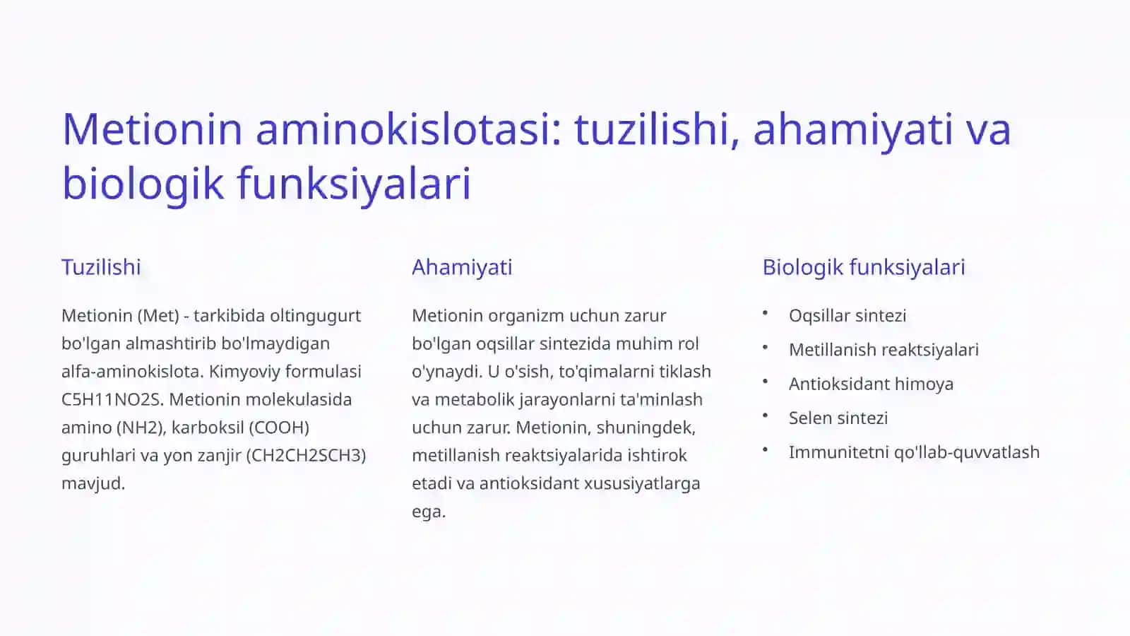 Metionin sintez qiluvchi mikroorganizmlar 4
