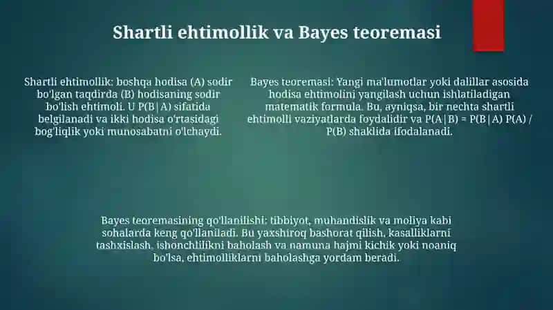ToʻLa Ehtimollik Va Bayes Formulalari 4
