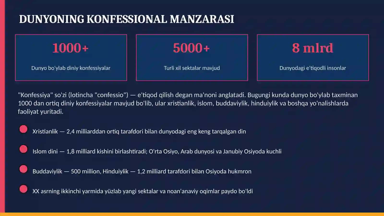 YANGI DINIY HARAKATLARVA SEKTALAR 4