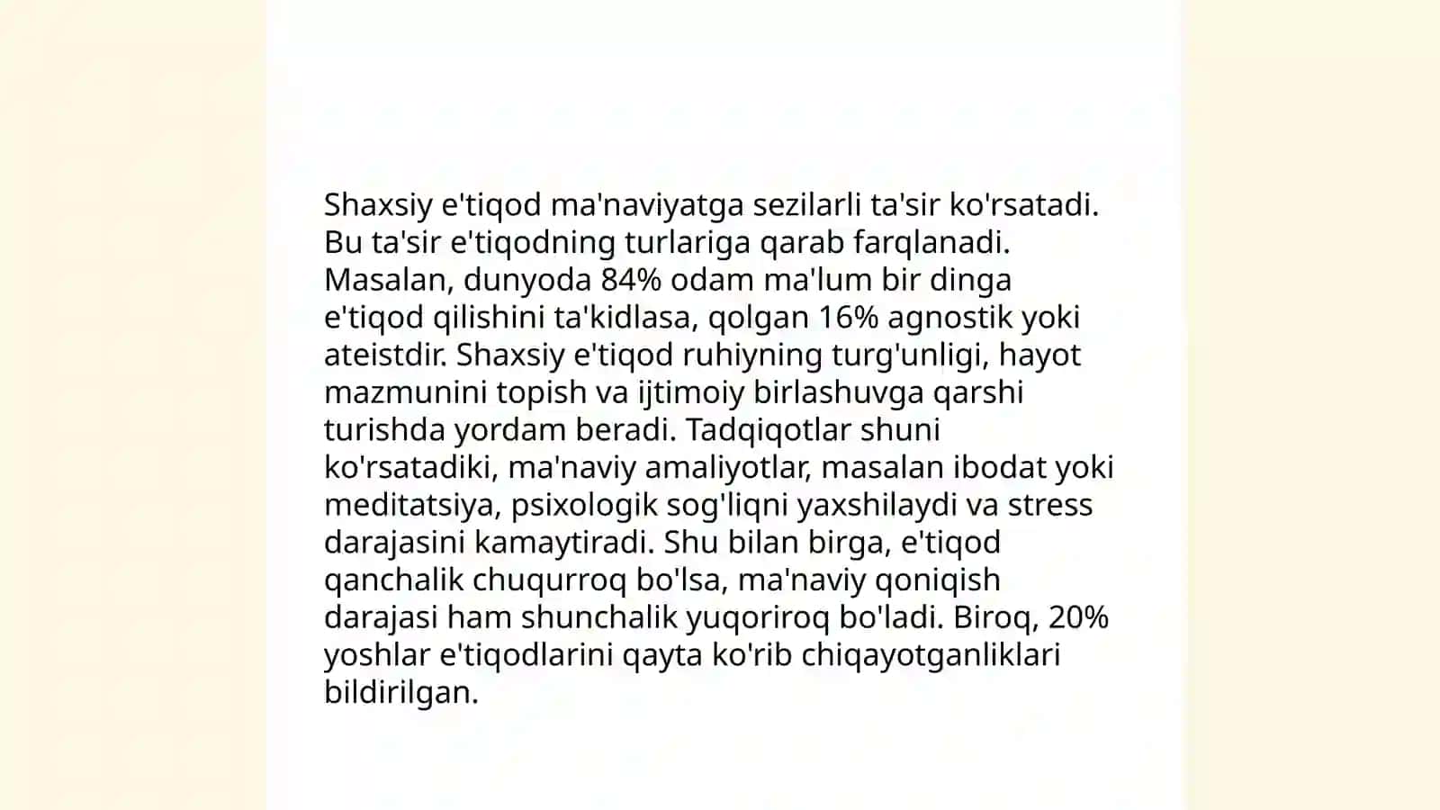 E'tiqod va shaxsiy dunyoqarashning shakllanishi 4