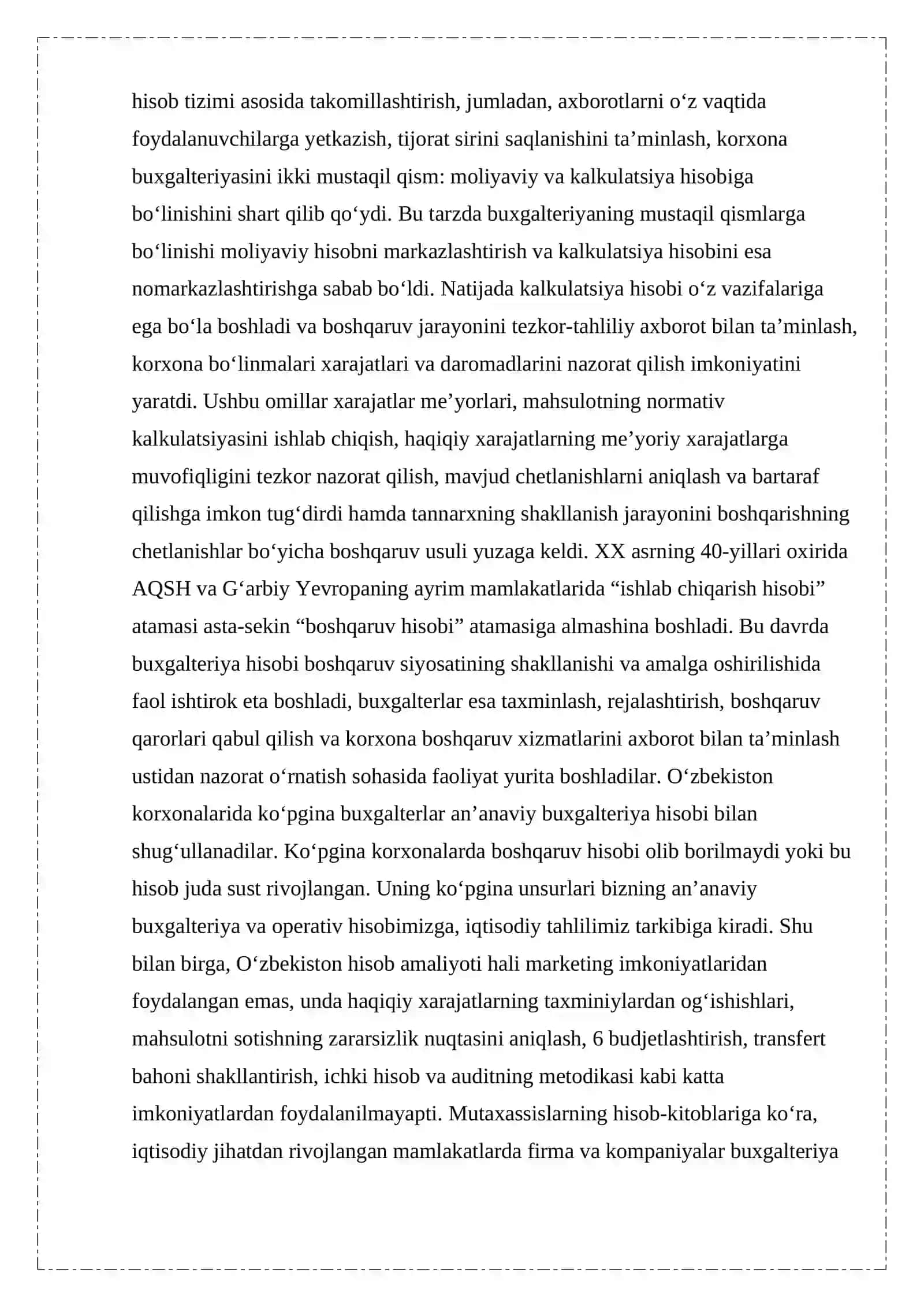 Ilg'or boshqaruv hisobi va uning ahamiyati, vazifalari 4