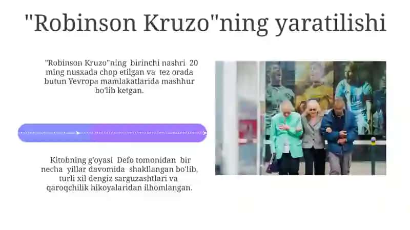 Daniel Defo hayoti va "Robinzon Kruzo" asri 4