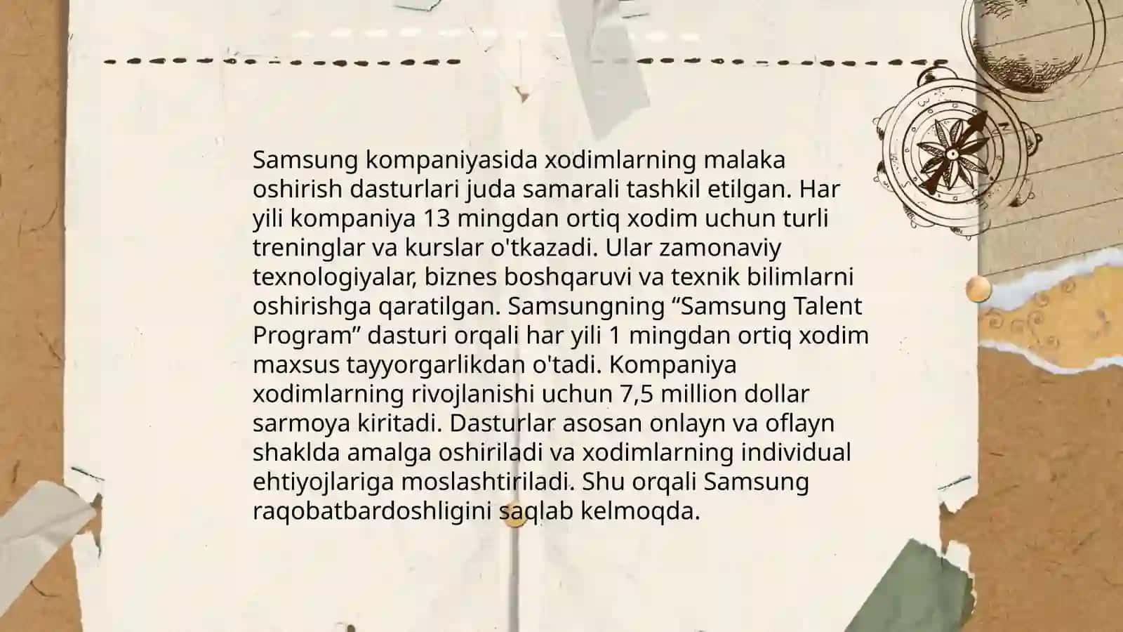 Samsung kompaniyasi misolida 4