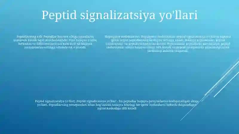 Regulyator Molekulalar (Peptidlar) 4