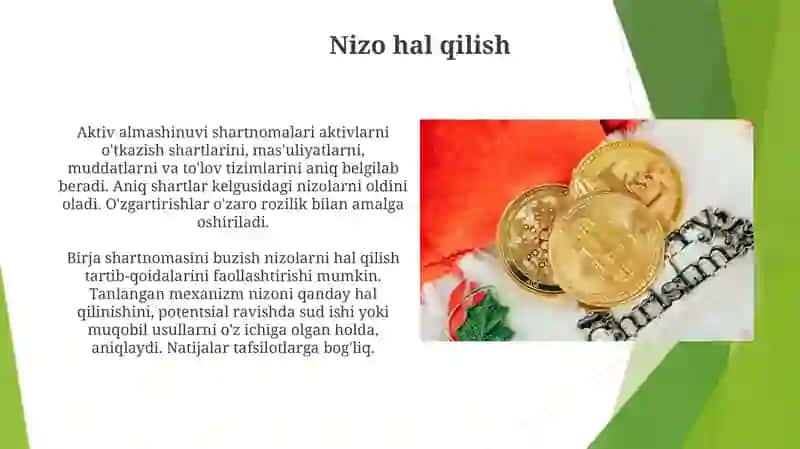 Ayirboshlash shartnomasi 4