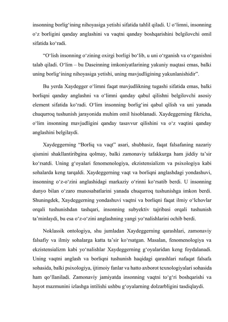 Noklassik ontologiyaning yo’nalishlari va mohiyati 4