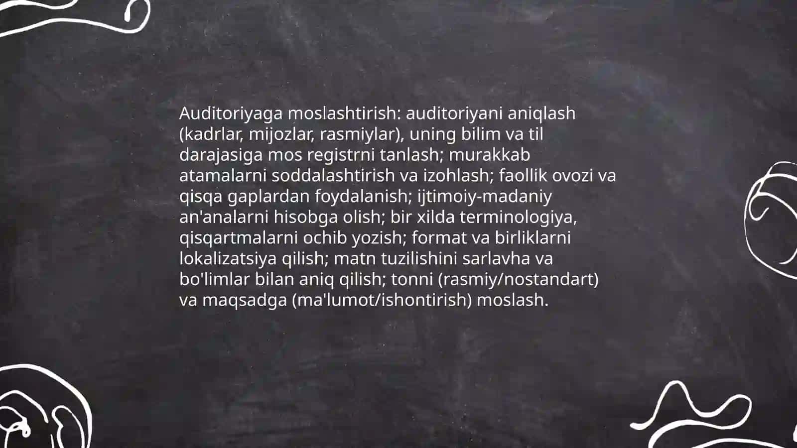 HUJJATLARNI AUDITORIYA UCHUN MOSLASH 4