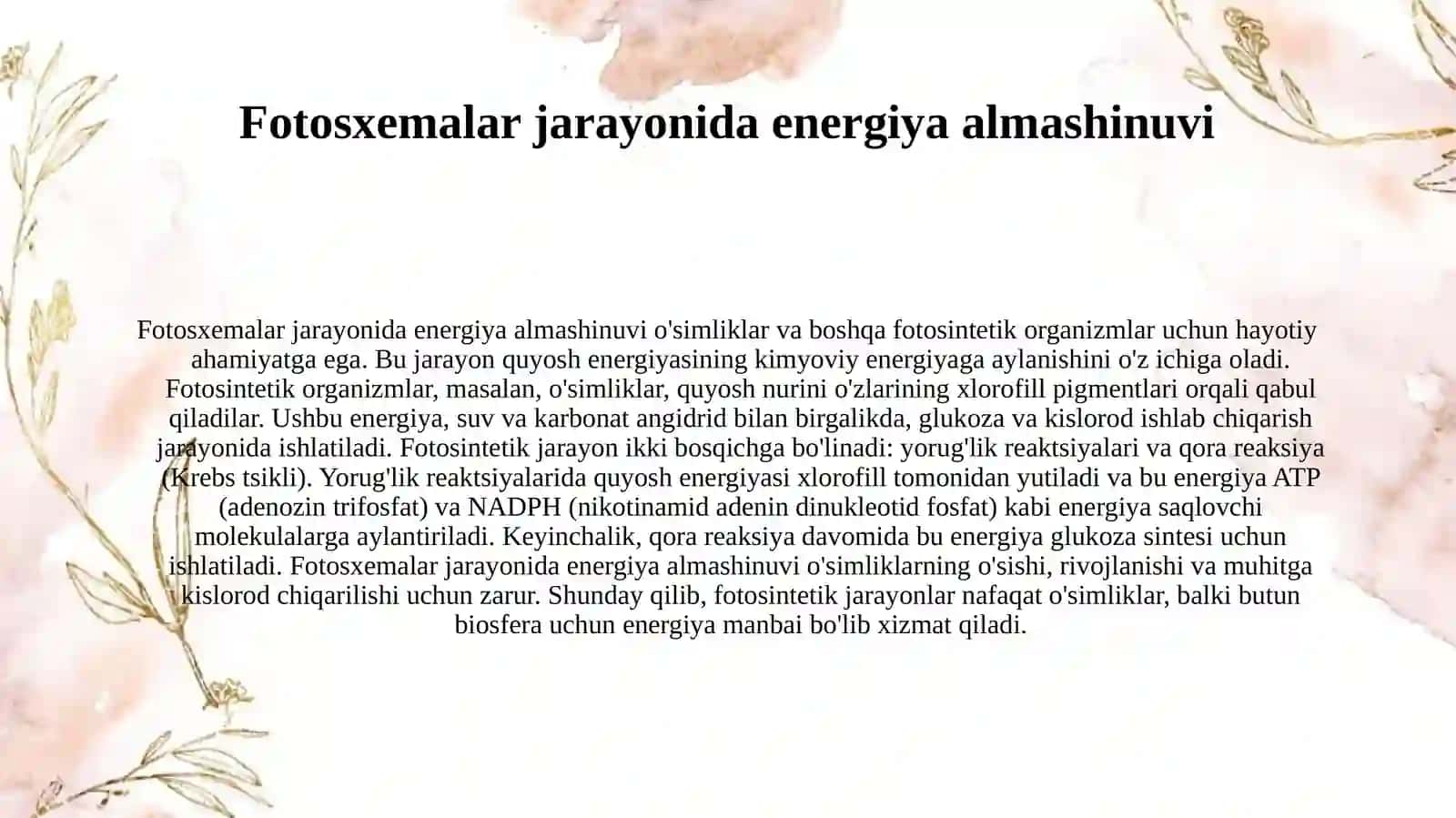 Fotosxemalar haqida tushuncha 4