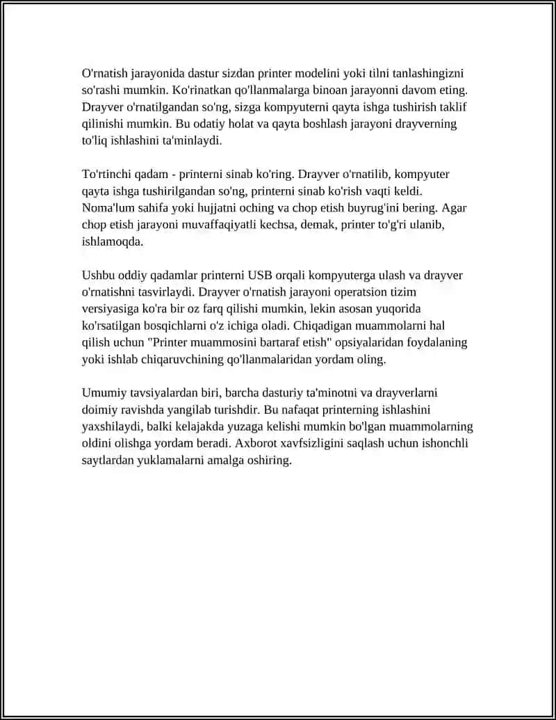 PRINTER VA QURILMALARNI ULASH 4
