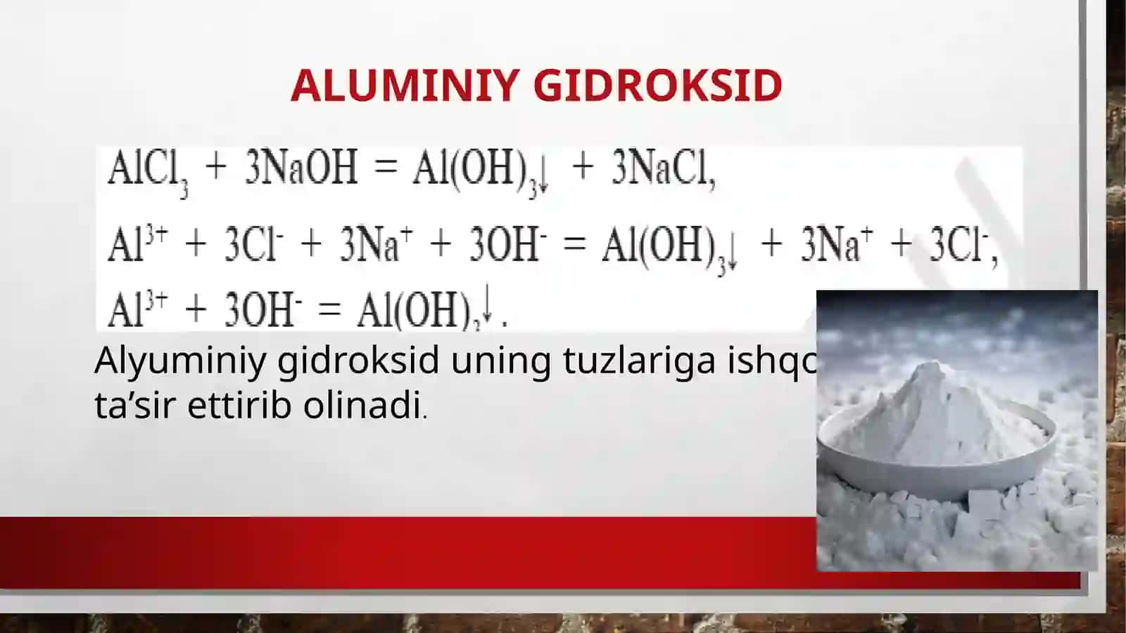 Alyuminiy birikmalarining ishlatilishi 4
